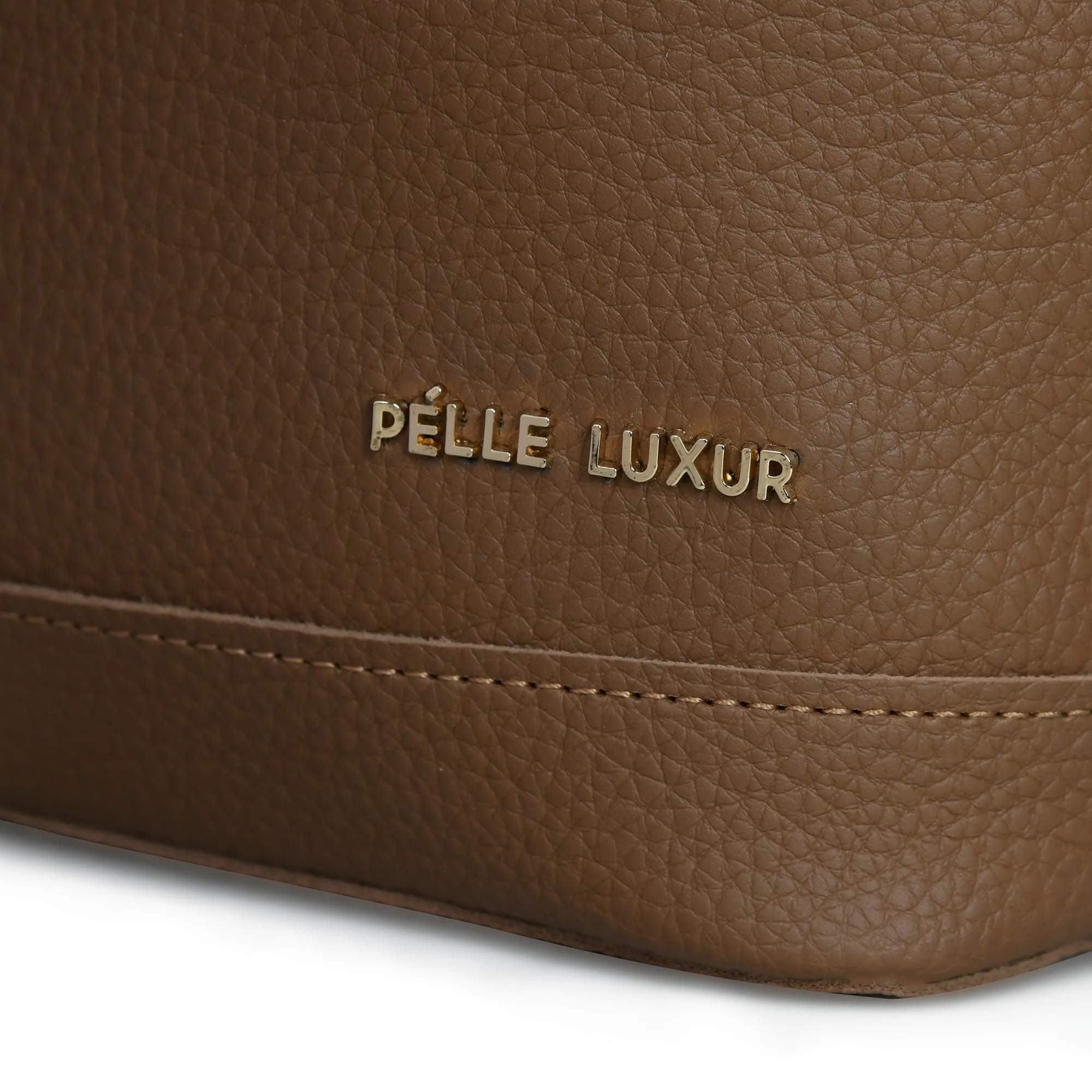Pelle Luxure Women's PU Medium Sling Bag – Available in Black, Khaki, Chocolate Brown, and Cognac