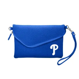Philadelphia Phillies Fold Over Crossbody Pebble