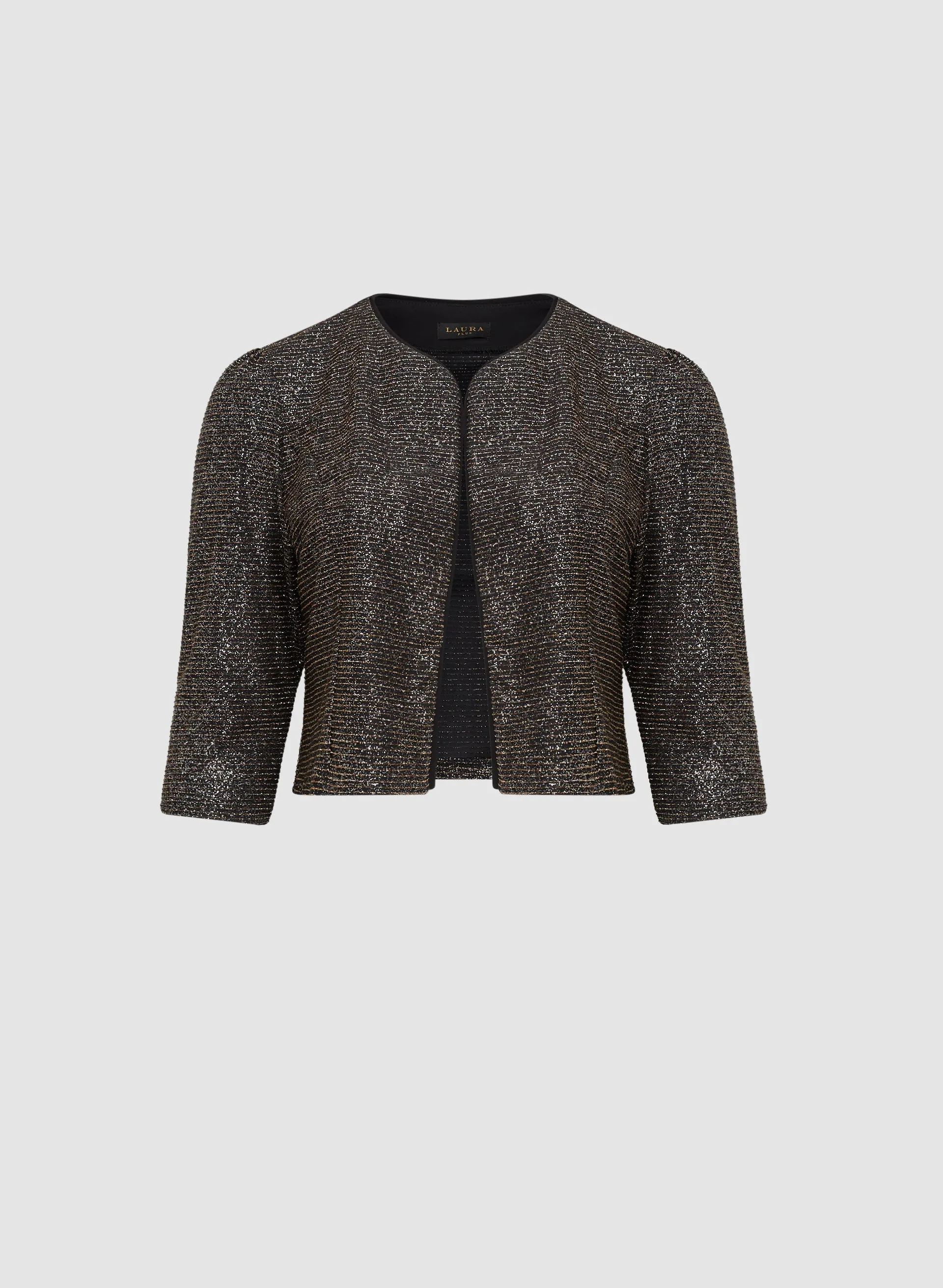 Puffed Sleeve Metallic Bolero