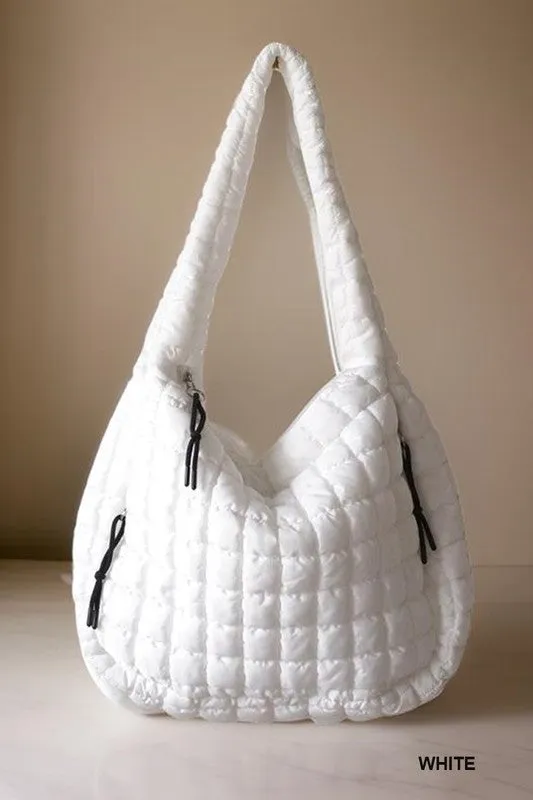 Quilted Carryall Beach Bag