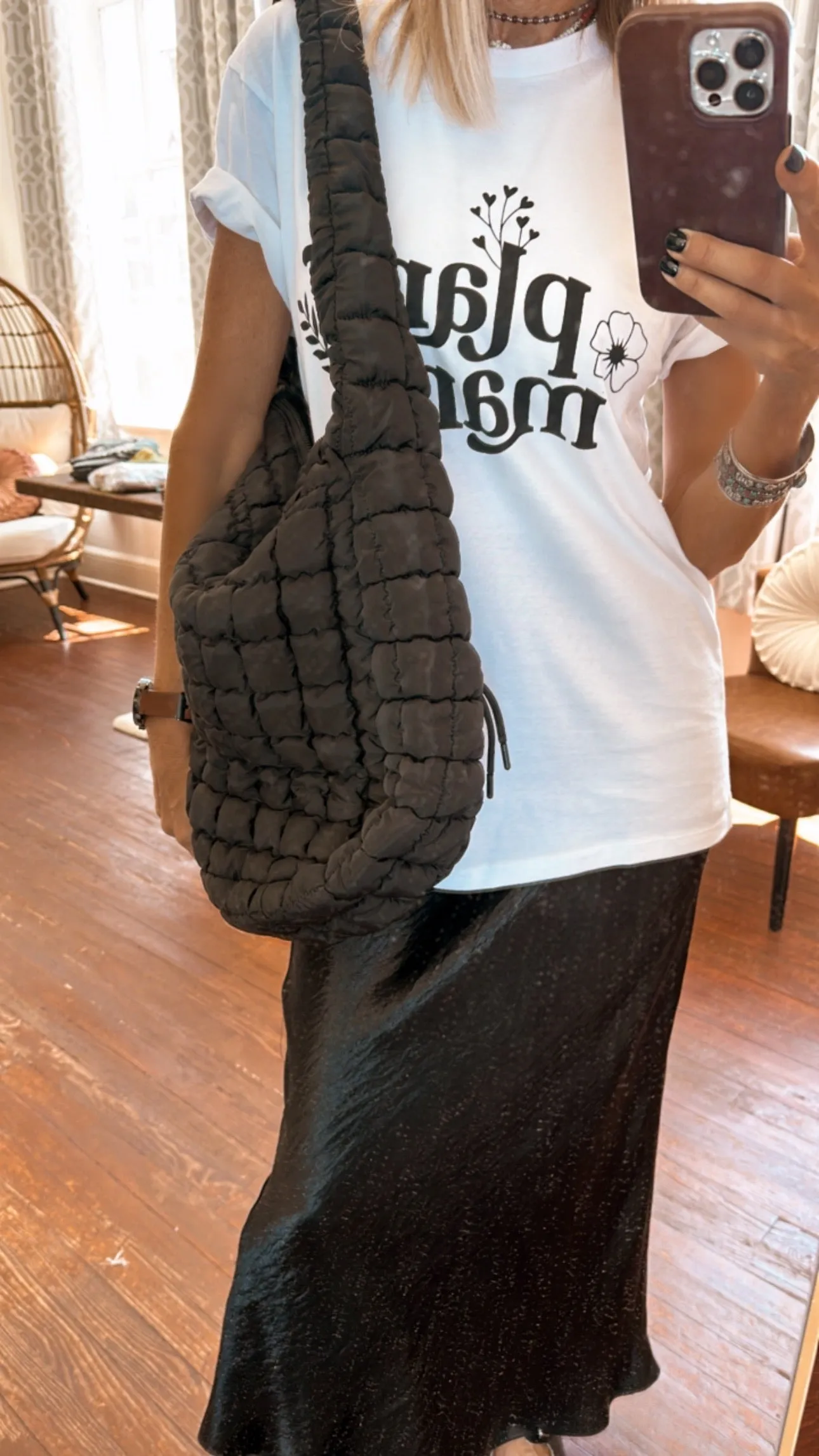 Quilted Carryall Beach Bag