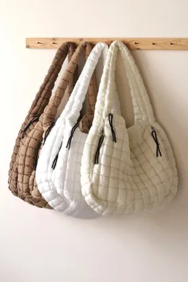 Quilted Carryall Beach Bag