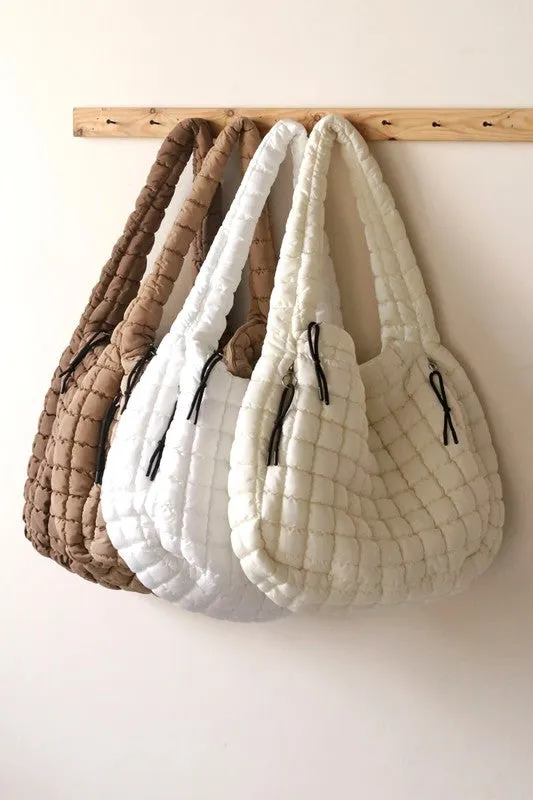 Quilted Carryall Beach Bag