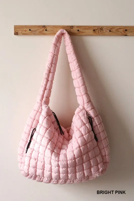 Quilted Carryall Beach Bag