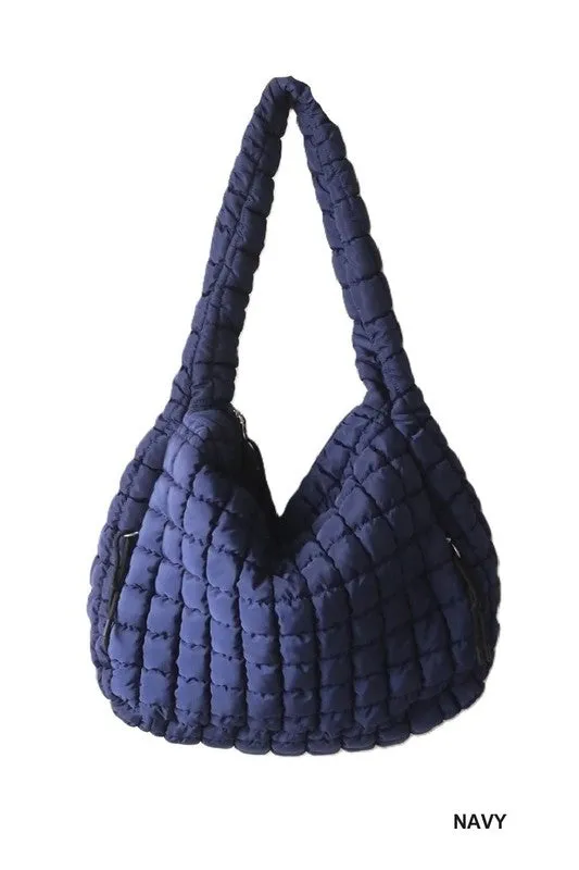 Quilted Carryall Beach Bag