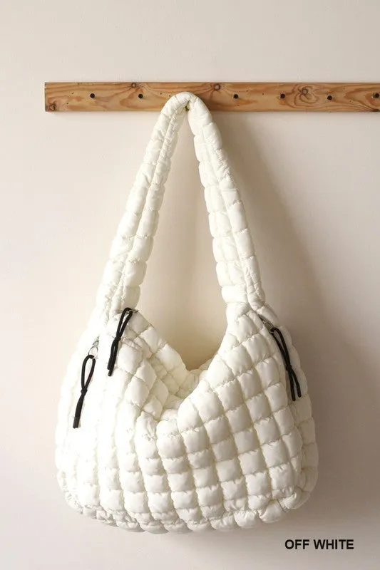 Quilted Carryall Beach Bag