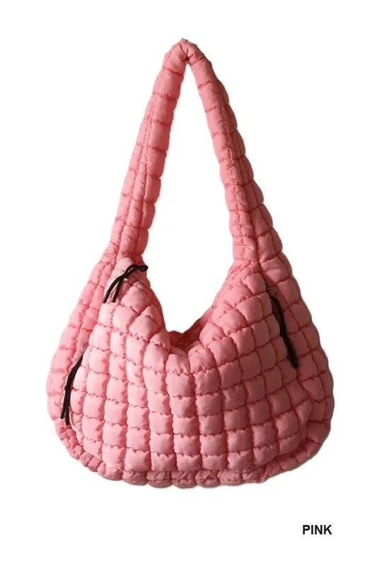 Quilted Carryall Beach Bag