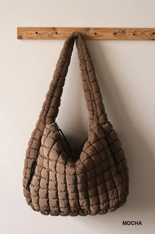 Quilted Carryall Beach Bag