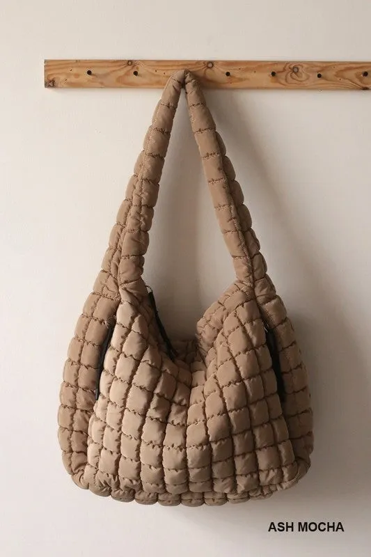 Quilted Carryall Beach Bag