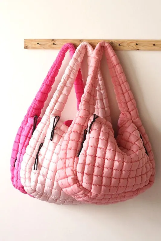 Quilted Carryall Beach Bag