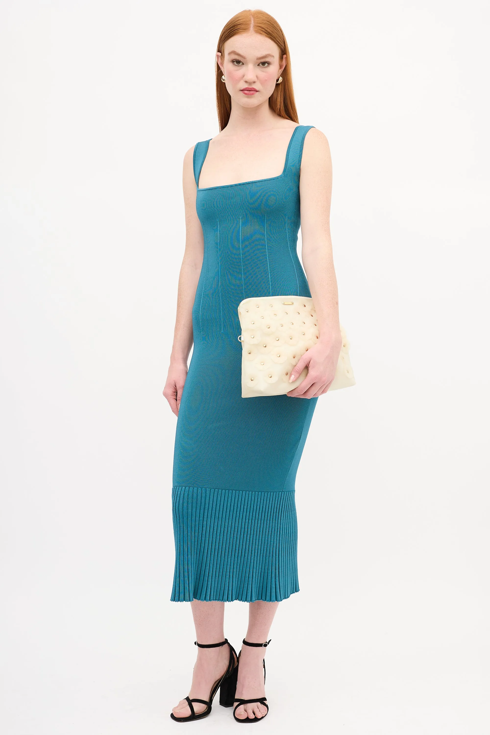SS 2014 Cream Vinyl The Petal Clutch
