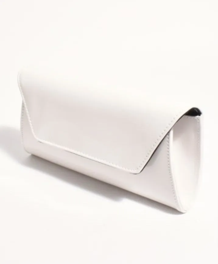 Suzie Gloss Fold Over Clutch Stone