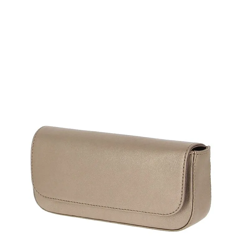 Unisa Zdreamin Metallic Pewter Clutch