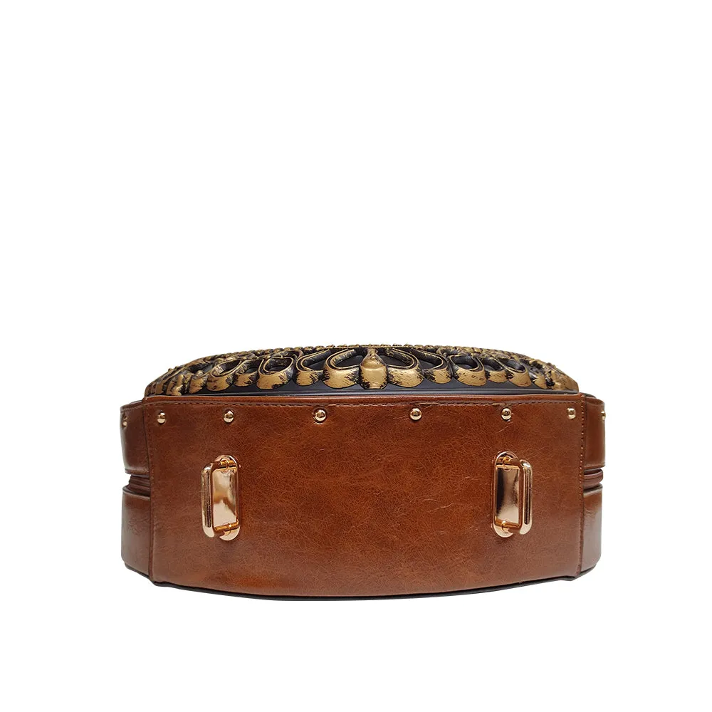 vegan Leather Clock Satchel