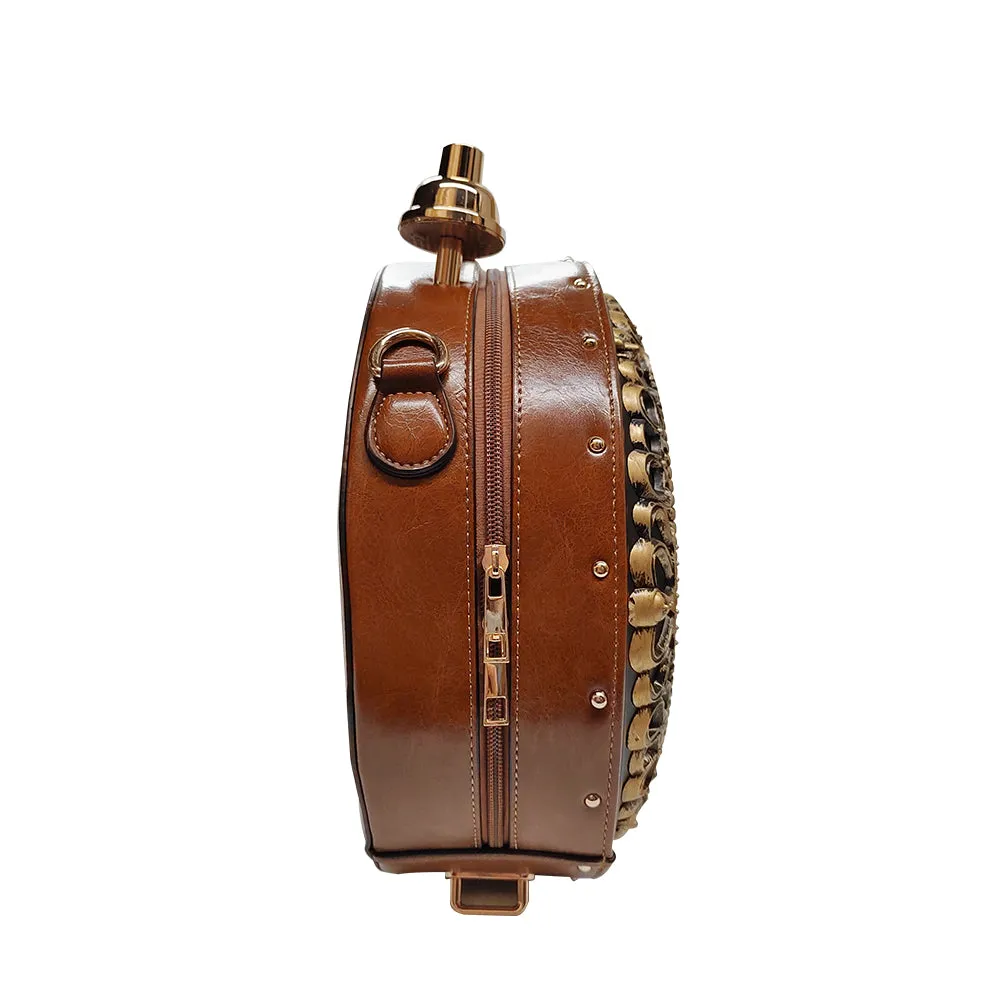 vegan Leather Clock Satchel