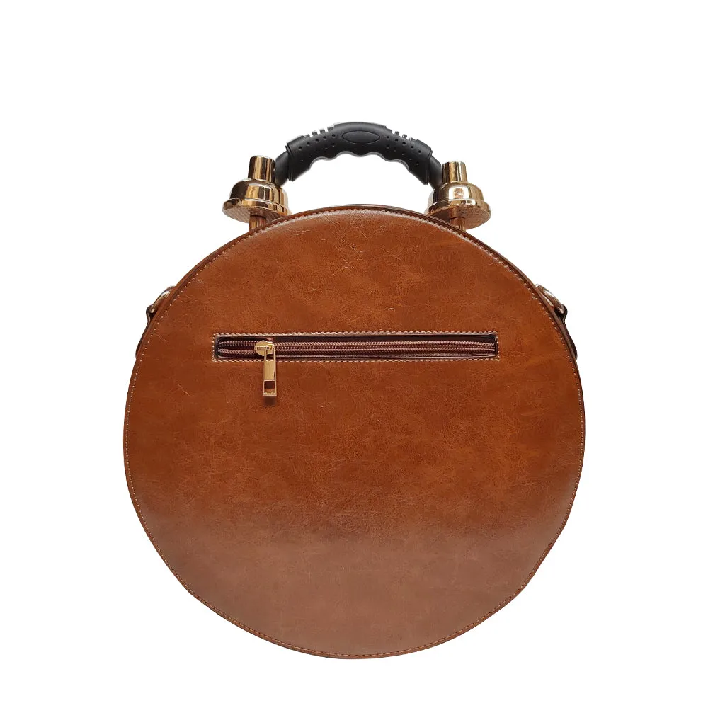 vegan Leather Clock Satchel