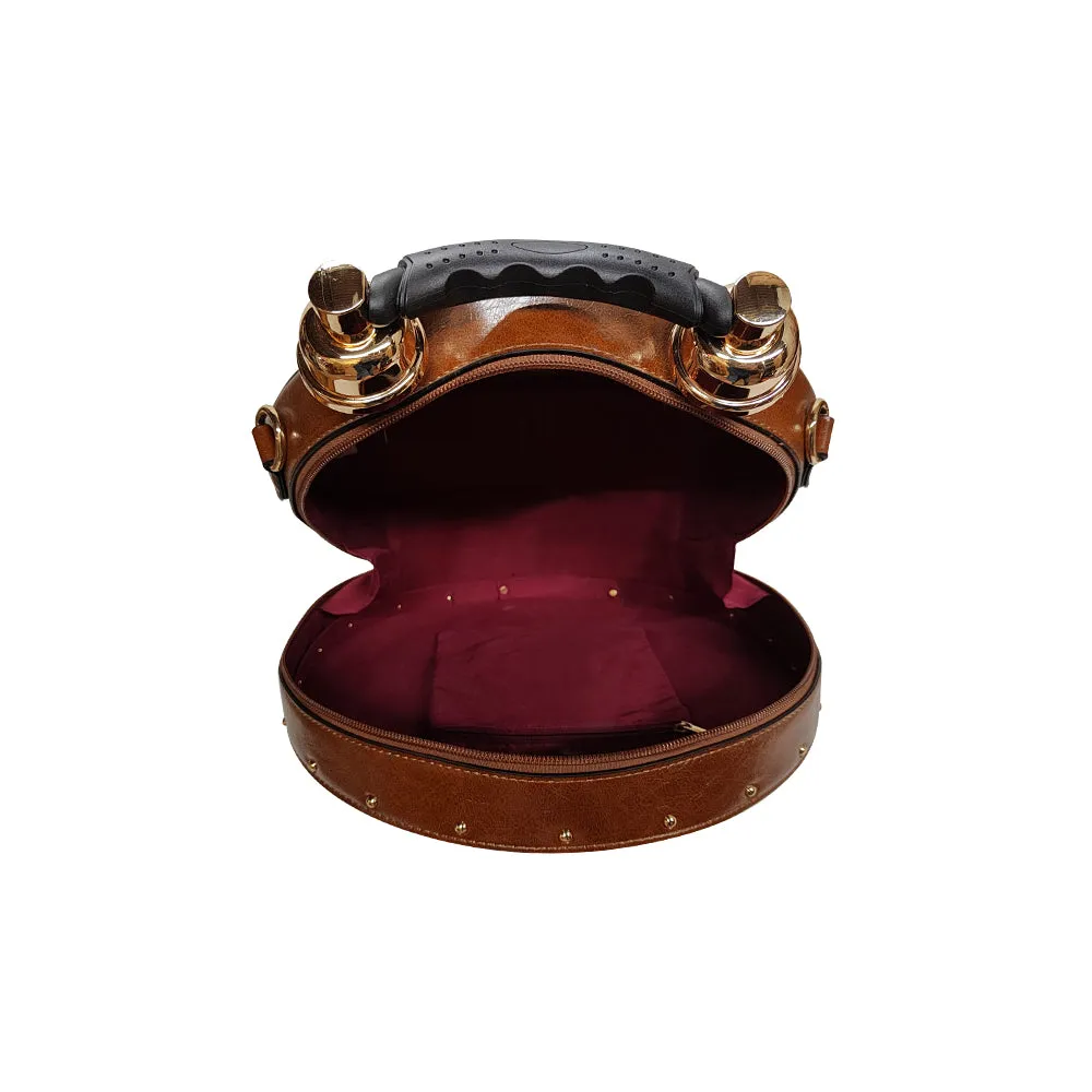 vegan Leather Clock Satchel