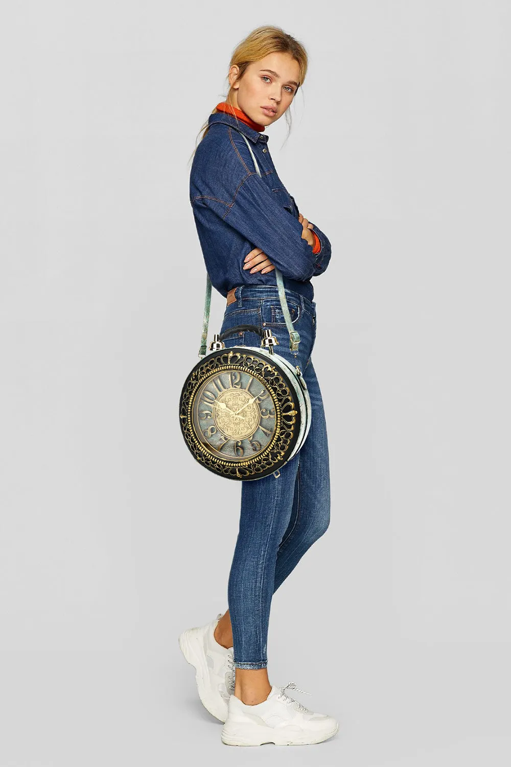 vegan Leather Clock Satchel