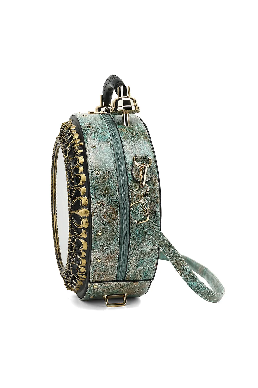 vegan Leather Clock Satchel