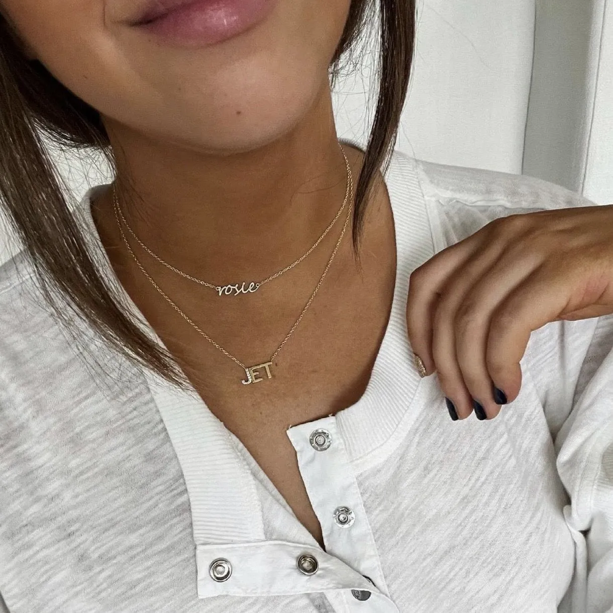 Water Resistant Custom Dainty Name Necklace