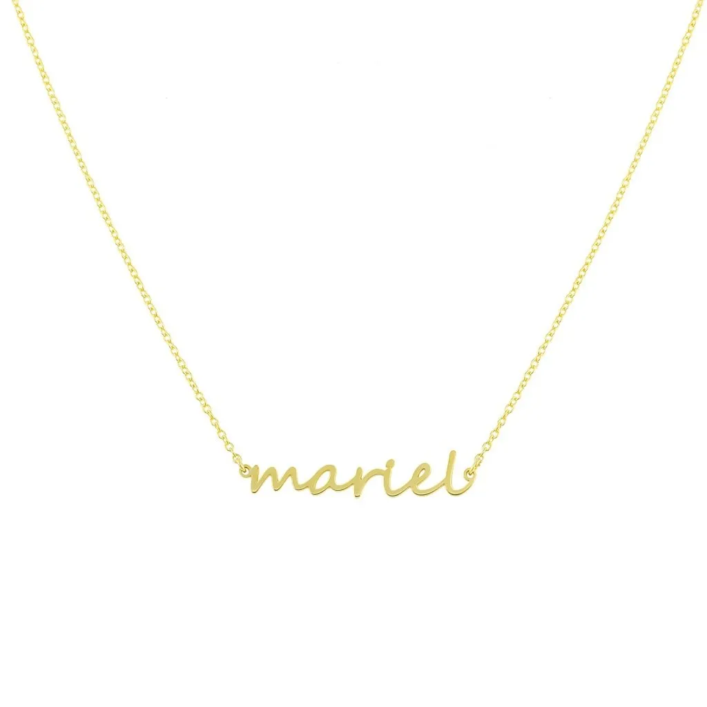 Water Resistant Custom Dainty Name Necklace