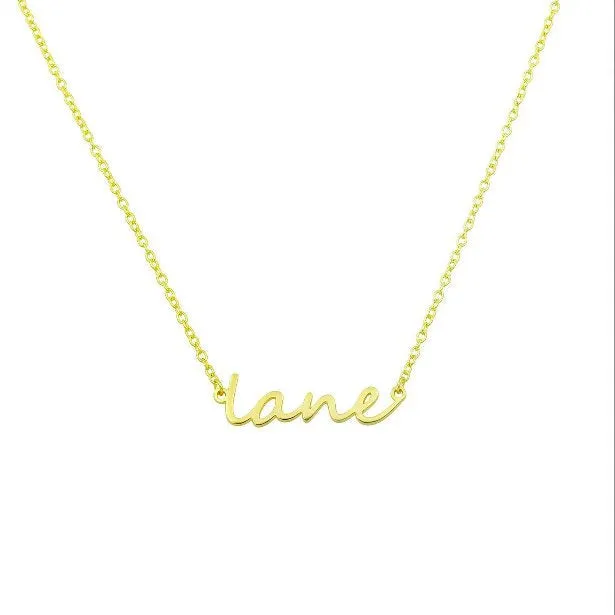 Water Resistant Custom Dainty Name Necklace