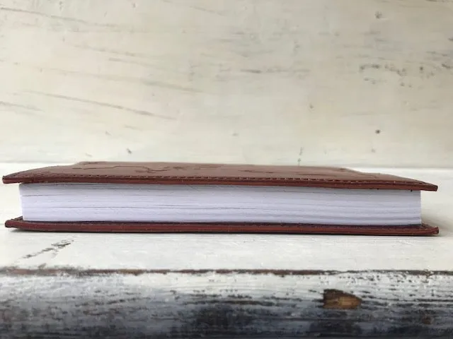 World Map Leather Journal